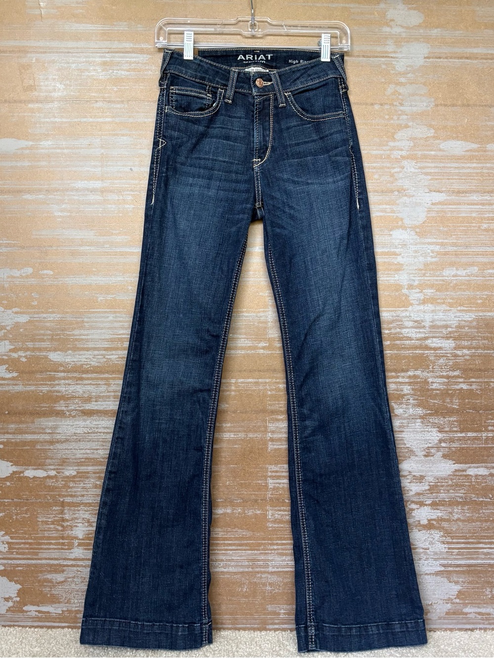 Ariat Slim Trouser Rascal Jeans Dark Wash Rodeo NFR Riding Womens 26 Regular